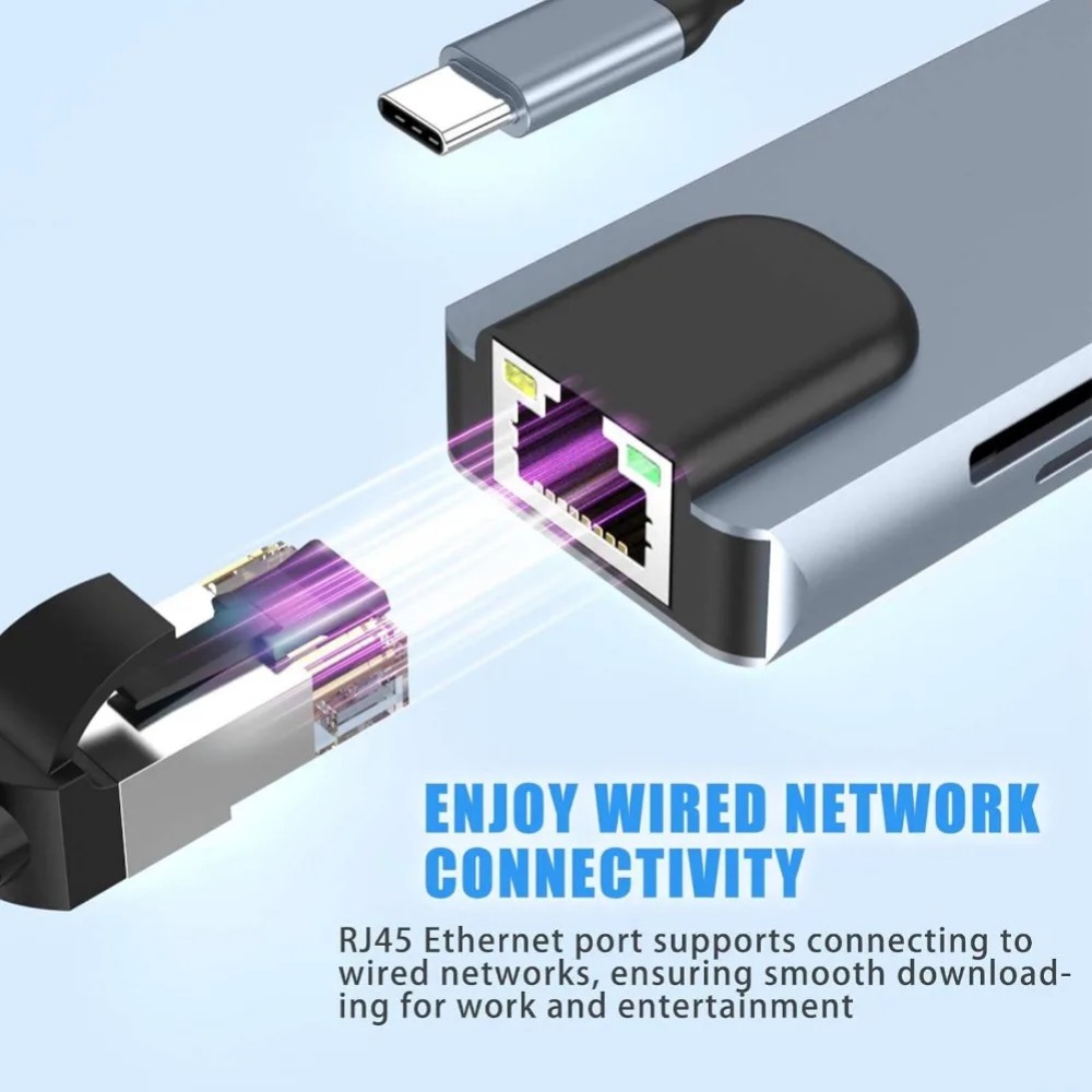 USB-C хаб 8/7 в 1 с 4K HDMI ад – обзор и цена Home Assistant Sd