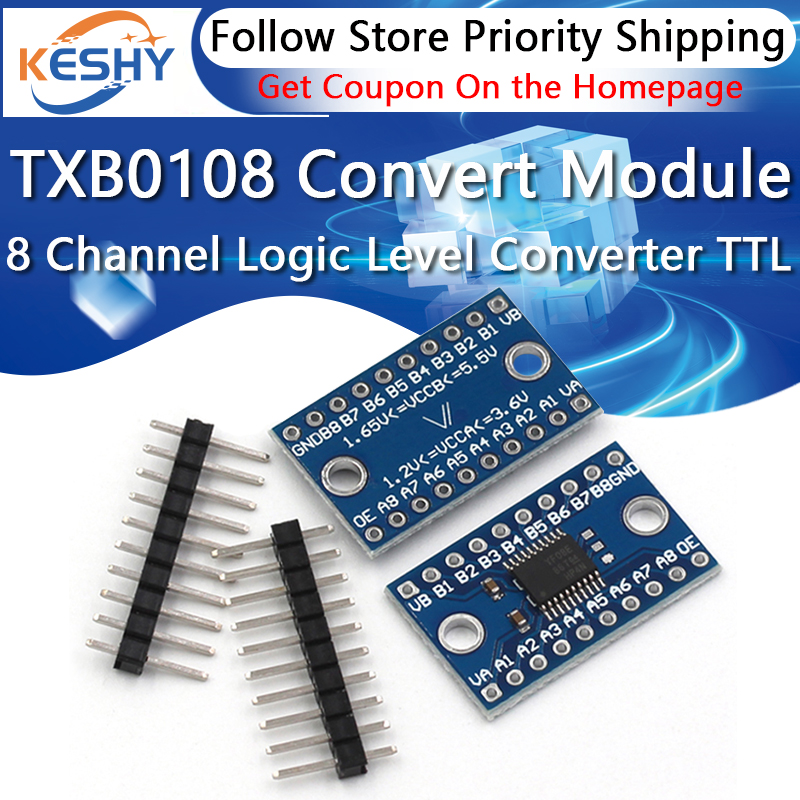 3,3 В 5 В TXS0108E 8-канальный – обзор и цена Level Shifter 3.3V