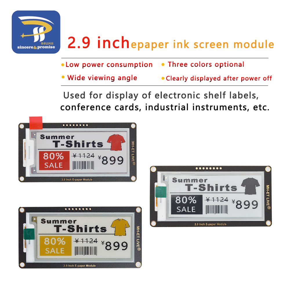 Модуль Epaper 2,9 дюйма E-Ink  – обзор и цена Display Epaper 2.9