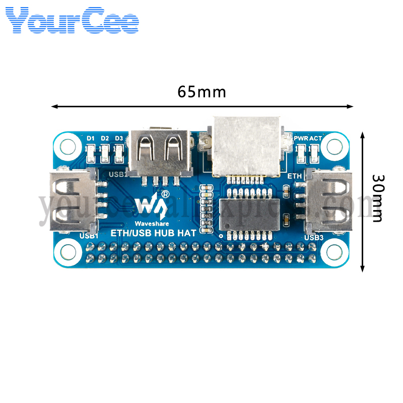 USB-хаб HAT с портом Ethernet  – обзор и цена Pi Zero W Board